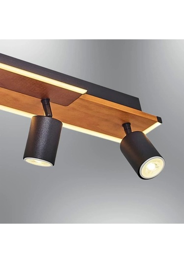 Özcan Aydınlatma 1419-4 4 Spotlu Plafonyer Meşe Meşe