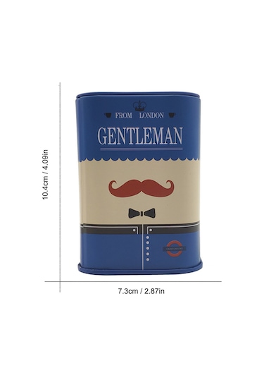 Yifomall Erkek Tıraş Aksesuarı: Paslanmaz Çelik Tıraş Bıçağı Atık Kutusu, Mavi, Kolay Kullanım, 10.4x7.3cm 1 Saat