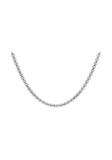 Silver Renk Çelik Erkek Popcorn Zincir (504282019) Metalik