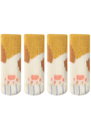 Homyl Kapı Kolu Kapağı Kedi Pençesi Şekilli Sarı