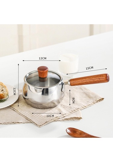 Homyl Paslanmaz Çelik Süt Tencereleri Kolay Temizlenen Kapaklı