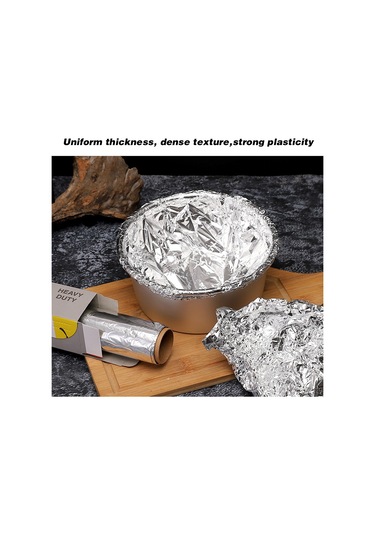 Jeemson Ev İçi Alüminyum Folyo: 20m X 30cm 10 Mikron Kalın, Barbekü, Fırın, Isıtma Ve Gıda Saklama İçin Tek Kullandım Alüminyum Kağıt Çok Renkli