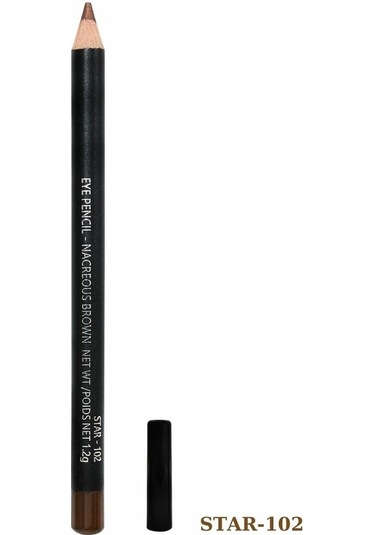 Kirpi Vegan Kahverengi Göz Kalemi Star Siyah