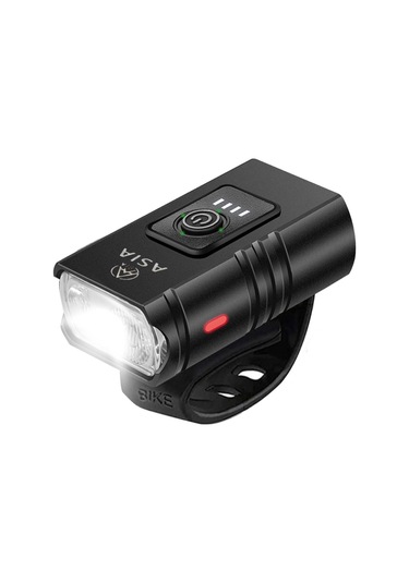 Asia Mx 660 400lm Usb Şarjlı Bisiklet Ön Far Aydınlatma Siyah