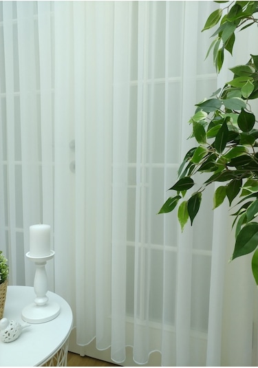 Evdepo Home Kullanıma Hazır Vual Tül Perde (540654999)