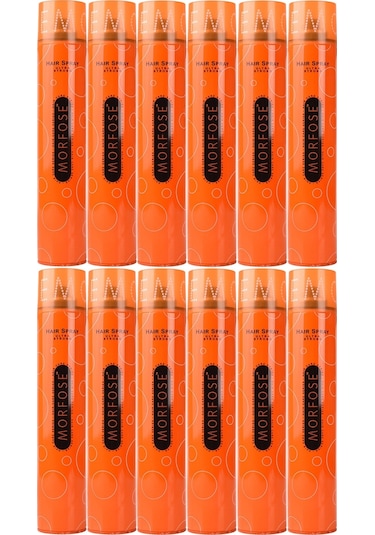 Morfose Saç Spreyi 400ML Ultra Sert (Turuncu) (12 Li Set)