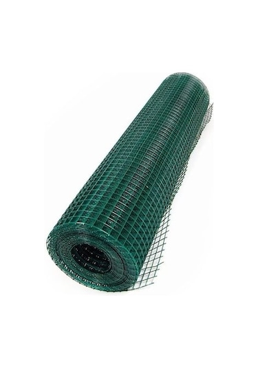 PVC Kaplı Puntalı Tel 1,50x25 m Kümes Teli Kafes Teli Çit Teli