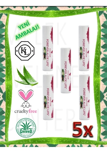 Forever Living Aloe Lips Dudak Koruyucu 5 Adet
