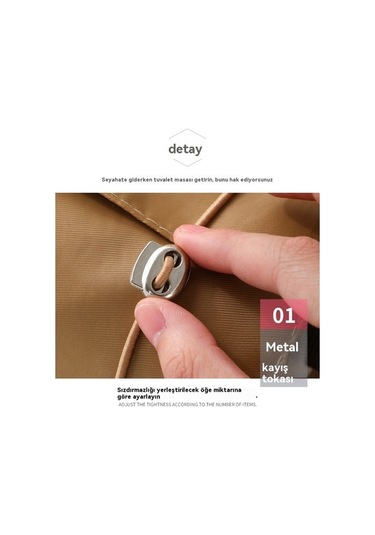 Trendooze Taşınabilir Kozmetik Çıkarılabilir Çantası-yeşil Arada 4'ü 1 Ko Yeşil