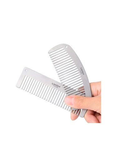 Lixada Titanyum Tarak Anti Statik Saç Sakallı Tarak Gümüş
