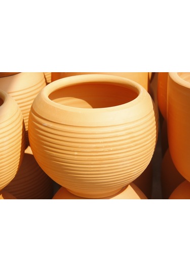 Antik Saksı 2 Adet - El Yapımı Doğal Çömlek (485408617)