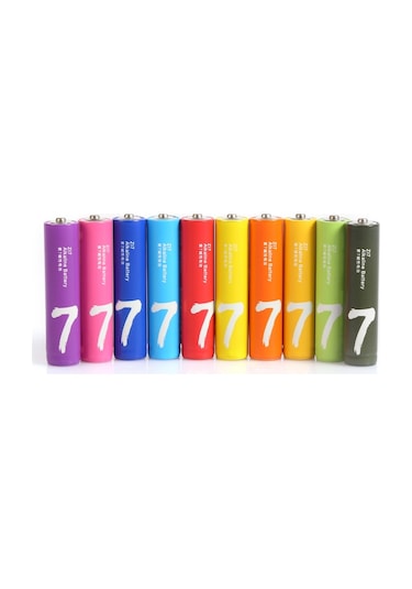 Xiaomi Z17 Rainbow Alkalin AAA İnce Kalem Pil 10'lu