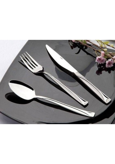 Nehir Fiesta 30 Parça Saten 6 Kişilik Bıçaksız Çatal Kaşık Takımı