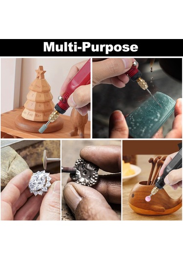 Mufunye Kırmızı/siyah Abs Döner Alet Seti - 2000mah Pil, 5000-15000 Rpm, 36/197 Parça Seçenekli