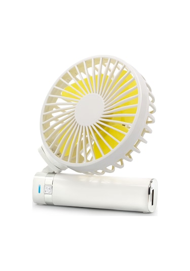 Hangfox Kollektif Usb Şarjlı Mini El Ventilatörü - 3 Hız Ayarı, Çevirilebilir, Taşınabilir, Sessiz Çalışma, Buz Mavisi Pil Dahil Değil