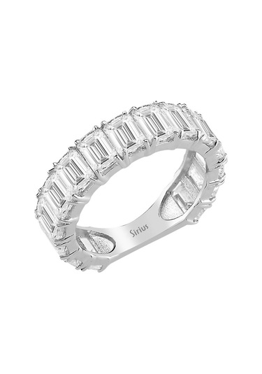 Sirius Emerald Kesim Beyaz Topaz Tamtur Yüzük 0804r0410