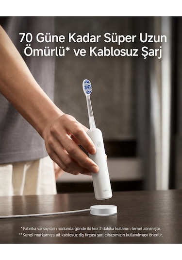 Laifen Wave Pro Abs Beyaz Elektrikli Diş Fırçası Beyaz