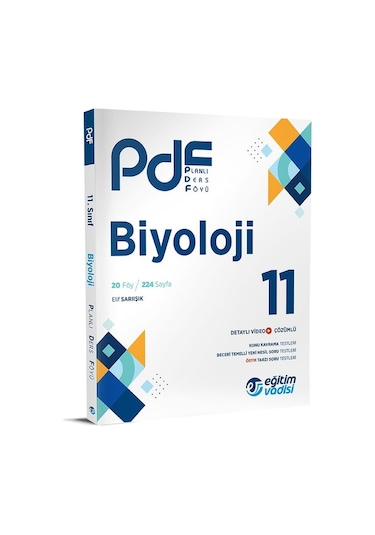 Eğitim Vadisi 2024 11. Sınıf Biyoloji Pdf Planlı Ders Föyü