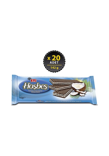 Eti Hoşbeş Hindistan Cevizli Gofret 20 x 142 G