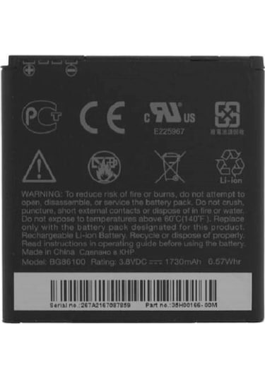 Htc Evo 3D Bg86100 Batarya Pil 1730 Mah