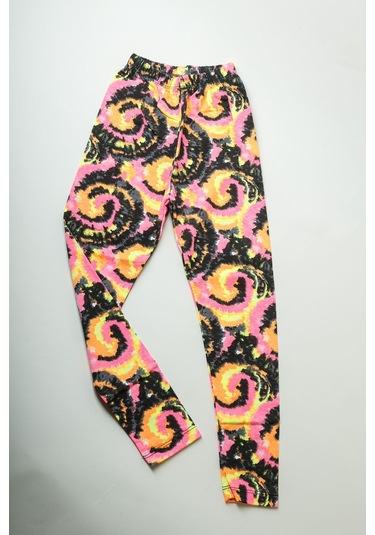 AYMERAVM - Baskılı Tayt - TFL1706GA Turuncu