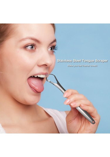 Samdoo 2 Adet Paslanmaz Çelik Dil Tarayıcı - Derin Temizleme, Ağız Kokusu Giderici, Ergonomik Tasarım, Taşınabilir Kutu