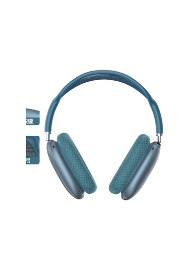 Kablosuzörgübaş Yay Kulaklıkağır Bas Hareketçağrıgürtü Azaltma Mavi