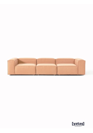 Most Mollis 3 Modül Kanepe Koltuk Kiremit Keten Kumaş Yataş Sün