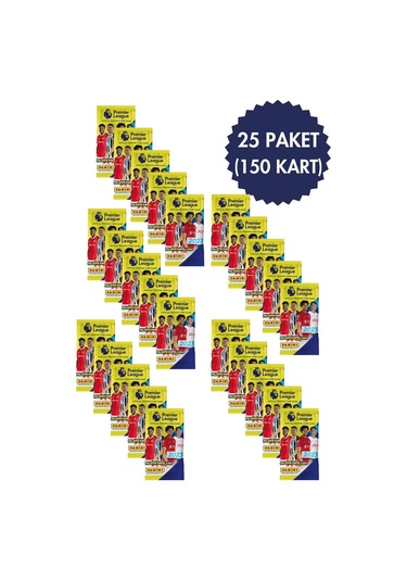 Toyika Panini Lisanslı Premier League 2023 Koleksiyon Trading Cards 6lı X 25 Paket