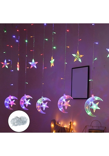 Suntek Magideal Led Peri Dize Işıkları Perde Dekorasyonu 2.5m Led Dize