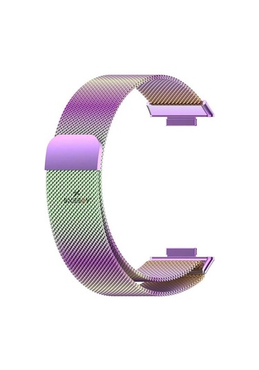 Huawei Watch Fit 2 Metal Hasır Kordon Woven Wire Metal Tasarım Ko