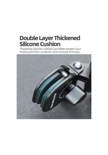 Gajeena Sunnylife Zj846 Alüminyum Motosiklet Cam Klembi - Gopro, Insta360 Go Ve Akıllı Telefonlar İçin Dayanıklı Kayıt Tutucu