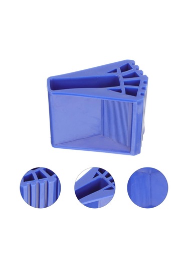 Homyl 2x Merdiven Ayakları Kaymaz Teleskopik Ahşap Mavi