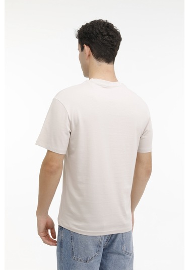 Jack &Amp Jones Jcoaop Prınt Tee Ss Crew Bej Erkek Kısa Kol T-Shirt 000000000101927685 Bej