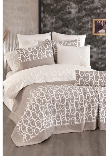 Çeyiz Diyarı Ring 10 Parça Çeyiz Seti Bej Bej