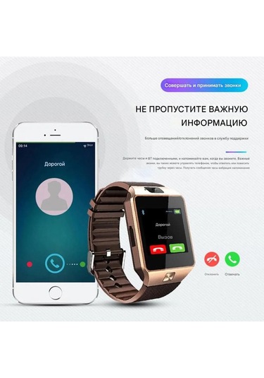 Dofolink DZ09 Bluetooth Arama Akıllı Saat (İthalatçı Garantili)