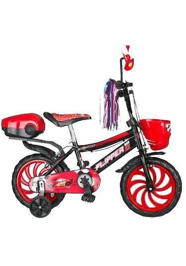 Flipper Kız Ve Erkek İçin 3-6 Yaş Arası Çocuk Bisikleti 15 Jant B Kırmızı