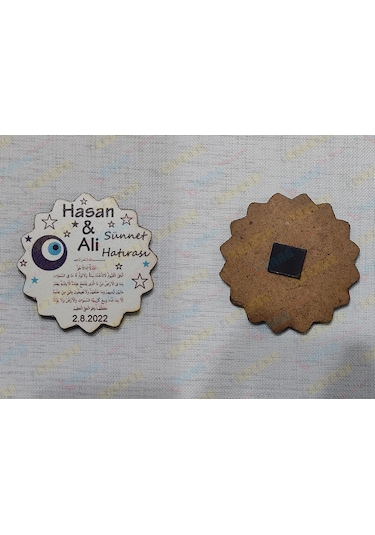 6 CM Sünnet Düğünü Magnet Söz Nişan Nikah Düğün 25 Adet