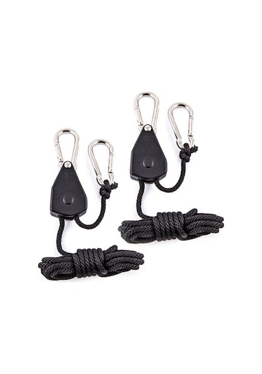 Supermarket1 4'lü Metal Makaralı Kamp Halatı - 75kg, Yüksek Kapasiteli Çadır İpi Diğer