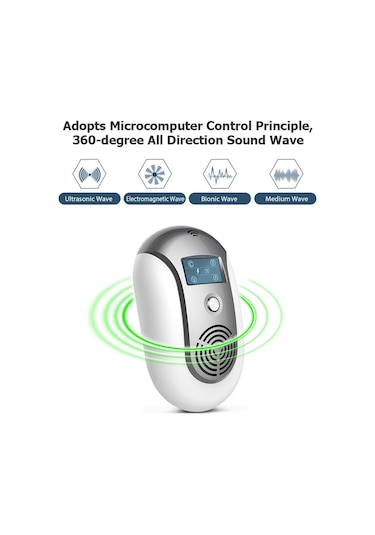 Hallow E21818GY-EU Ultrasonik Haşere Kovucu Gri