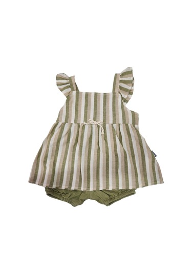 Babydoll Elbise Miniworld -11122 Yeşil