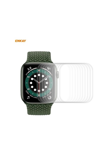 iOS Uyumlu Watch Serisi 6/5/4 İçin 10 Adet 40mm Enkay Hat-prince 3d Tam Ekran Pet Kavisli Sıcak Bükme Hd Ekran Koruyucu Film
