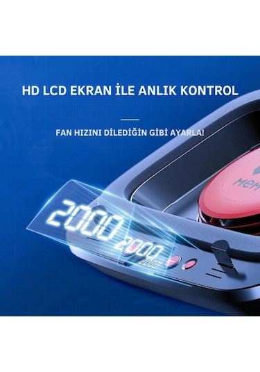 Coofbe Profesyonel Yükseklik Ayarlı 2400rpm Rgb Işıklı Laptop Soğutucu Turbo Soğutma Radyatörü 14-19.3inç