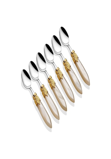 Rıvadossi 6 Parça Çay Kaşık Seti Altın Toka