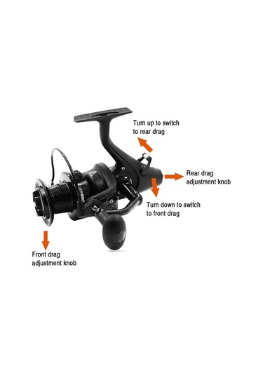 Wezone Wn6000 Tam Metal Gelişmiş İki Yönlü Frenli Makyajlı Olta Makinesi - Uzun Atışlı Saçma Olta - Sahte Balık Avı İçin Optimal Kontrol