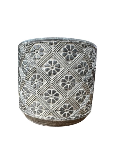 Bitki Tasarımı Ev Dekorasyon Gri Yonca Beton Saksı Çiçeklik Saksılık