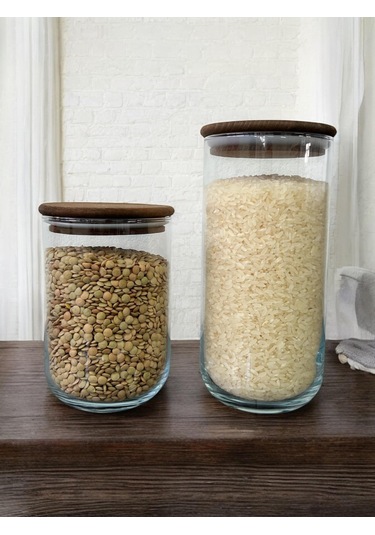 Selka Home 2 Adet Liya Cam Kavanoz