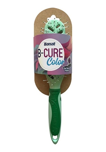 Banat B-Cure Color Saç Tarama Fırçası Yeşil