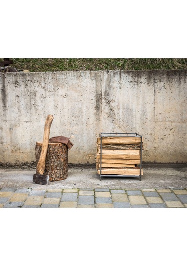 Odunluk Metal Dekoratif Odun Taşıma Kovası