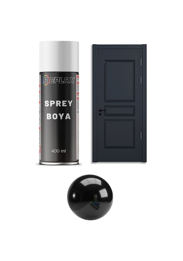 Parlak Siyah Amerikan Kapı Sprey Boyası 400 Ml.